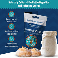 Organic, Non GMO Mature Sourdough Starter 12 grams