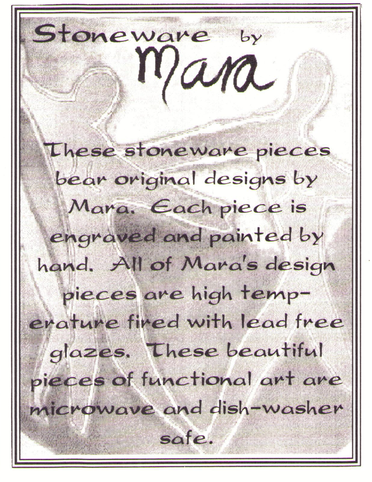 Mara Stoneware Butterfly Mug - Bllue