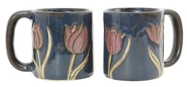 Mara Stoneware Tulip Flower Mug