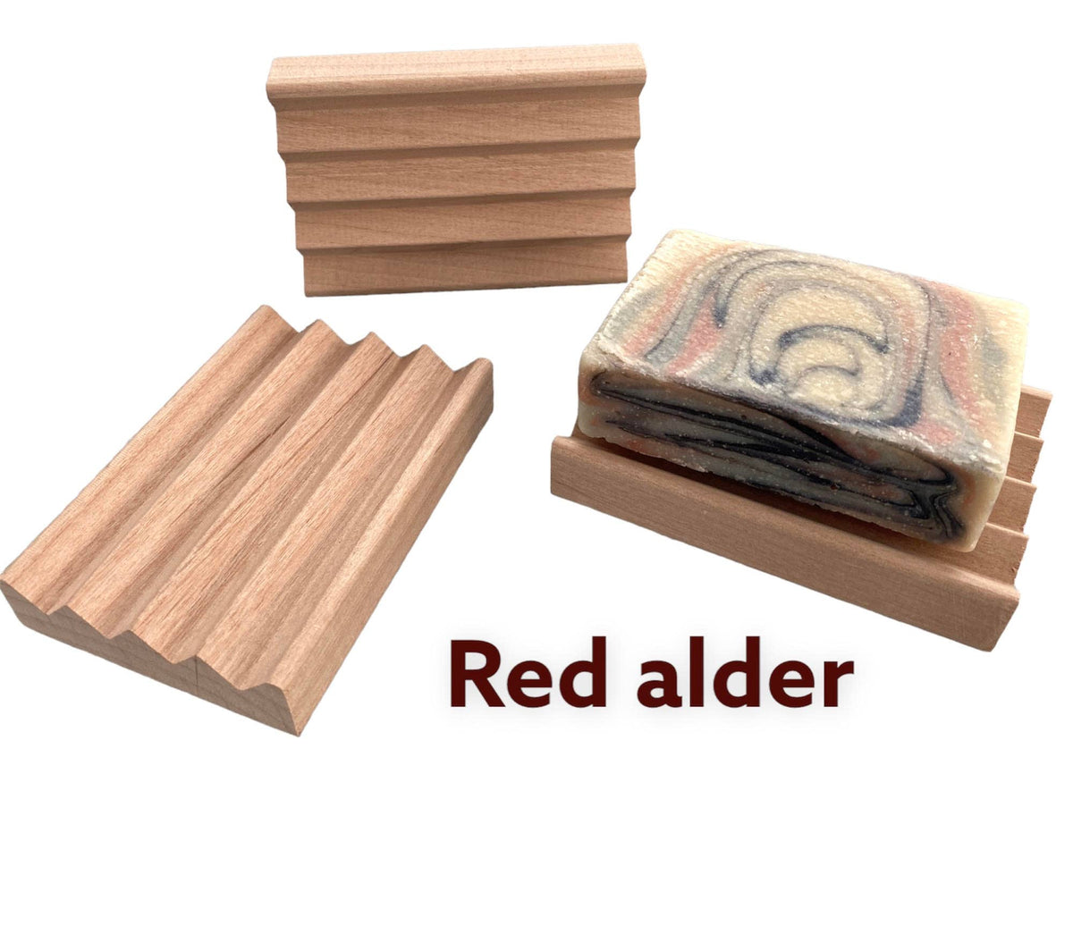 Handcrafted Red Alder Soap Dish