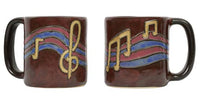 Mara Stoneware Musical Notes Mug